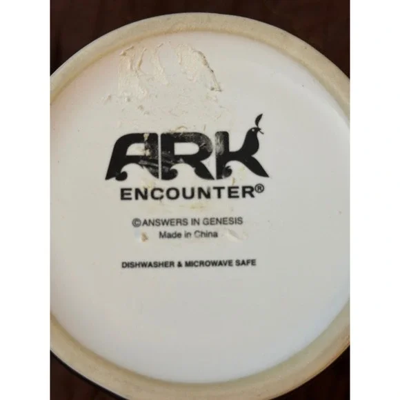 Ark Encounter Noahs Ark Rainbow Black Ceramic Coffee Mug Answers in Genesis Cup - Picture 2 of 2